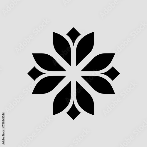 Aster Logo silhouette on white background
