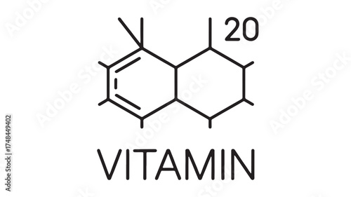 Chemical structure of Vitamin D2, also known as ergocalciferol, a vital nutrient for health.