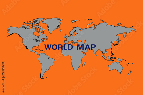 world map vector illustration