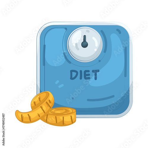 Illustration of Scale with Measuring Tape