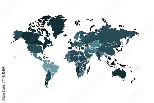 world map vector illustration