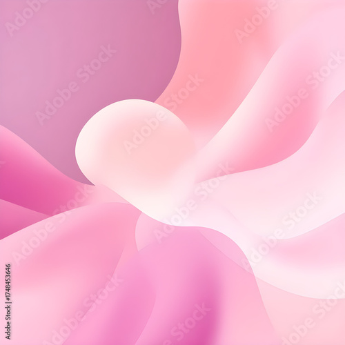 Abstract Floral Flow – Soft Pink Petal Motion