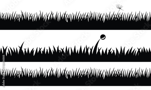 Three Style Black Grass Edge Divider Set