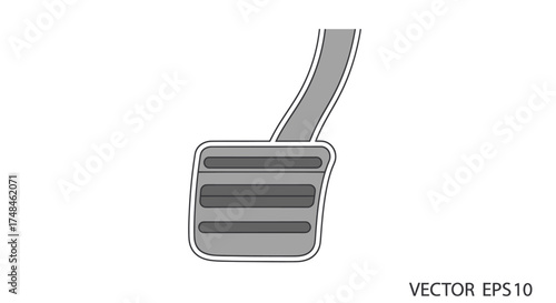 Vector Illustration of a Cars Accelerator Pedal.