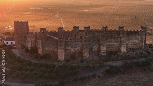 Amanecer en el castillo de Burgalimar, Andalucía