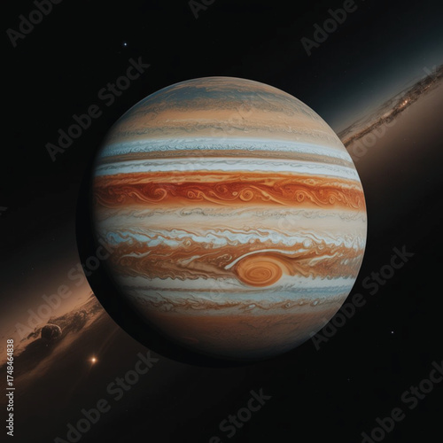 Jupiter planet in space