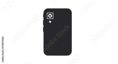 Modern smartphone with a prominent camera module on its back.