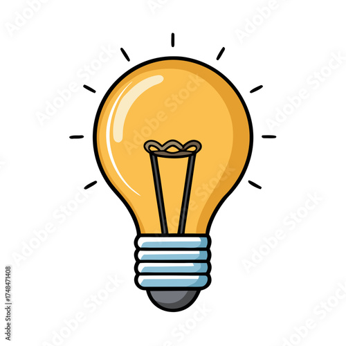 Glowing lightbulb illustration representing creative ideas and inspiration