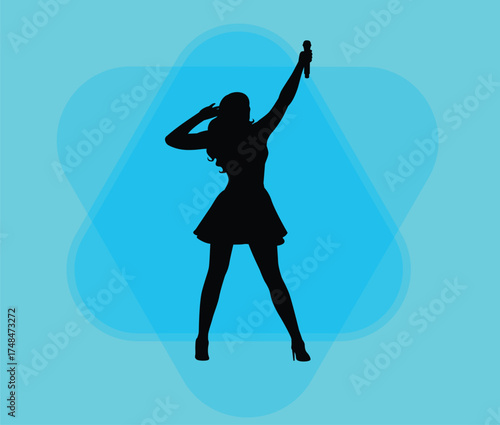 silhouette of a dancing woman