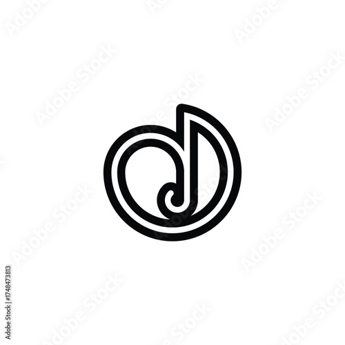 Stylized YD DY Letter Logo Design for Creative Businesses