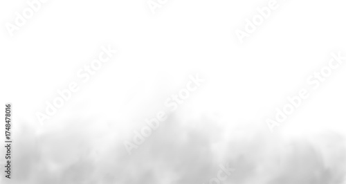 single white cloud with transparent background
