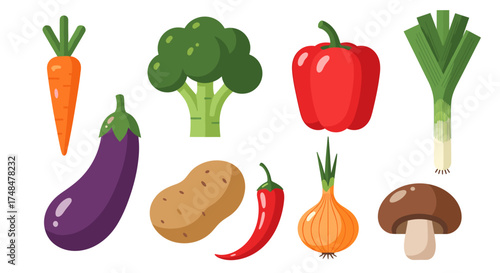 A colorful assortment of fresh and healthy vegetables for a nutritious meal.