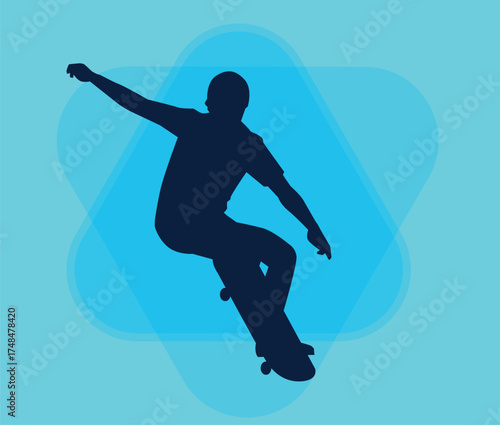 silhouette of a woman jumping