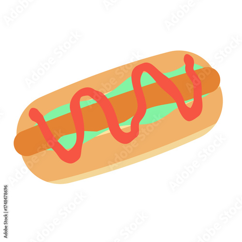 ホットドッグのイラスト