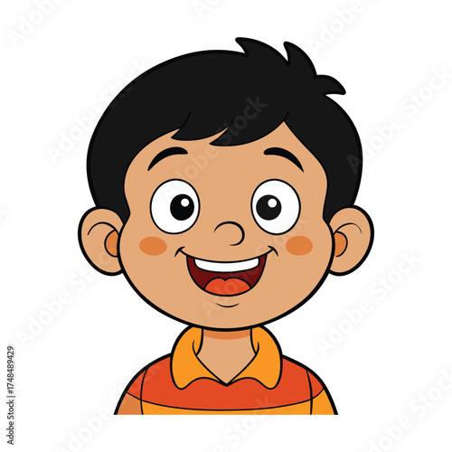A happy, cute kid with a big smile eagerly waits for food, eyes sparkling with excitement and hands ready to dig in—pure joy and hunger mixed in one adorable moment.
