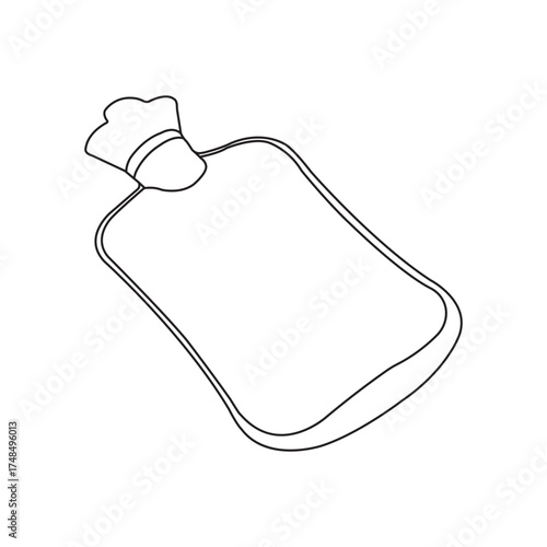 Hot water bag icon