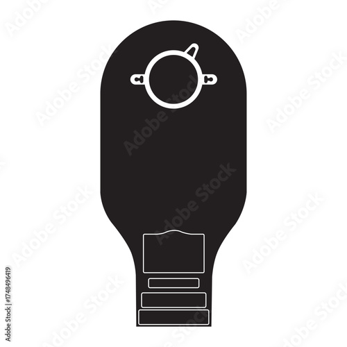 Colostomy bag icon design