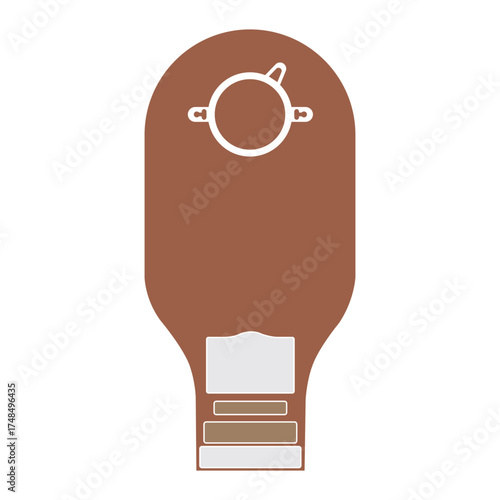 Colostomy bag icon design