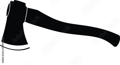 Silhouette of flexed arm with clenched fist, black vector symbol of strength, resistance, empowerment, bold graphic design, power icon.