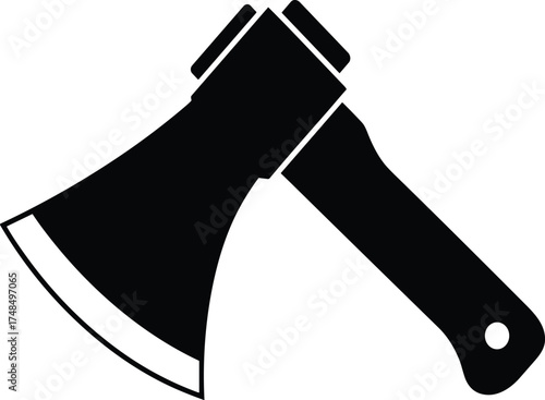 Silhouette of hammer and sickle crossed together, black vector symbol representing labor, unity, strength, agriculture, industry, historical emblem design.