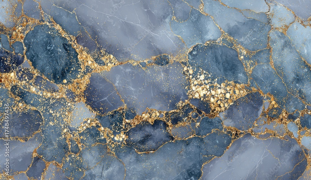 Fototapeta premium Abstract marble pattern with gold flecks (1)