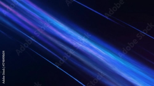 Holographic Light Streaks Forming Smooth Arcs – Abstract Motion Background, Seamless 4K Looping Video
