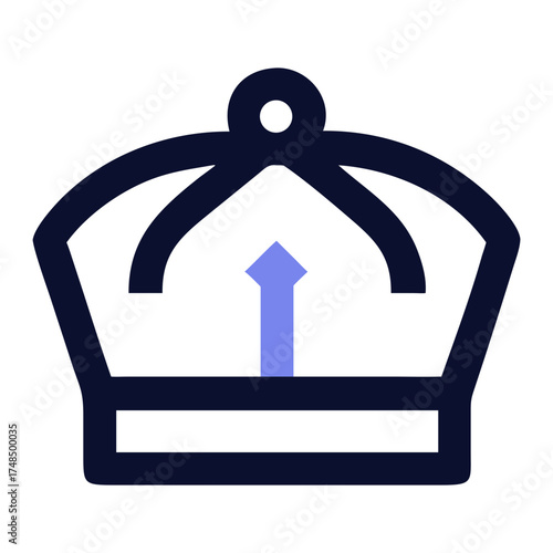Elegant Arabic Crown Icon for Royal Luxury and Cultural Design