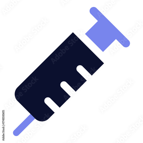 Medical Vaccine Icon for Immunization Health and Virus Protection Design