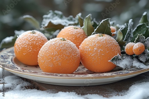 vibrant oranges on a plate.