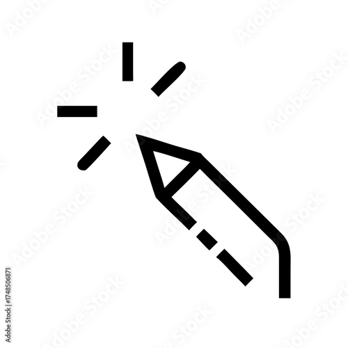 Vector art of soldering iron icon a simple and modern vector illustration of a soldering iron, perfect for use in web design, app development, and print media