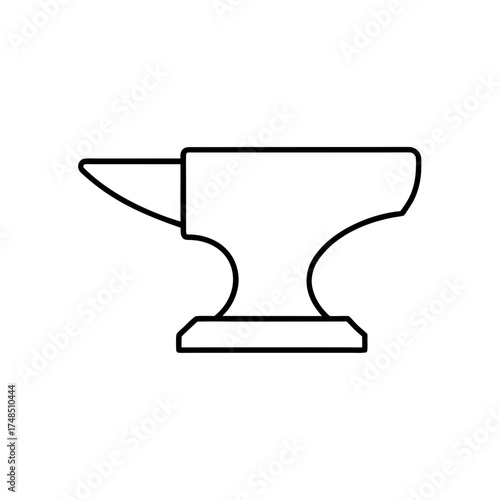 Illustration of a blacksmith anvil silhouette