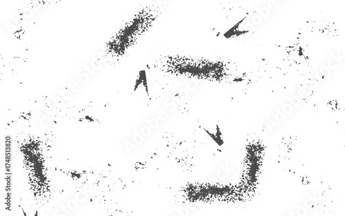 Abstract grunge Texture Background, grunge texture, transparent, vector. Abstract mild textured effect. Vector Illustration. Black isolated on white