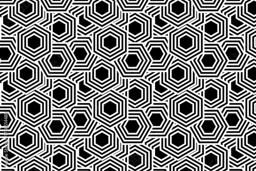 Yellow Honeycomb Hexagon Seamless Abstract Pattern Design