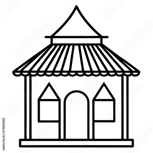 House hut vector