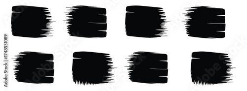 Vector art of collection of brush stroke, featuring a variety of textures and styles, ideal for adding artistic flair and depth to your creative projects