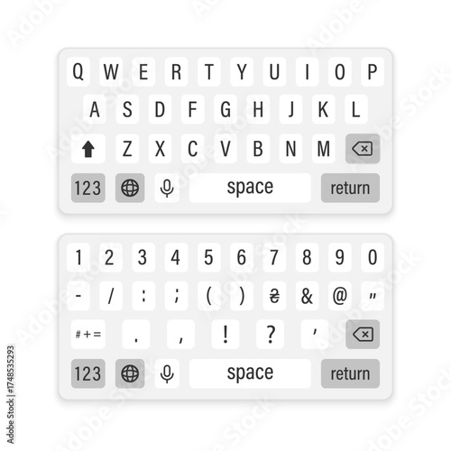 Minimalist digital keyboard layout for mobile devices and technology interfaces