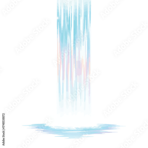 Abstract Waterfall Flowing Water.