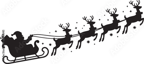 Santa claus silhouette