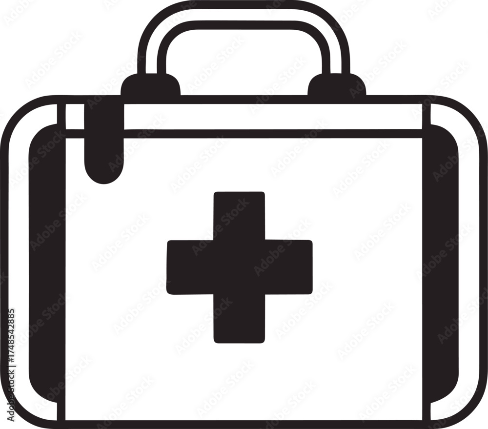 Fototapeta premium first aid kit icon