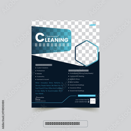Cleaning business flyer design & corporate business flyer design. 