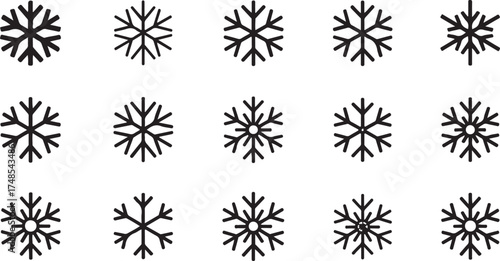 Snowflake silhouettes