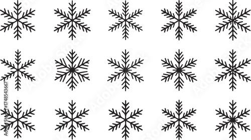 Snowflake silhouettes