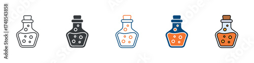 Potion Icon Set Multiple Style Collection