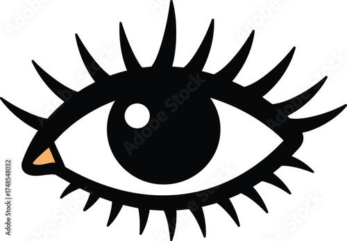 Mystic eye symbol insight intuition visionary art vector