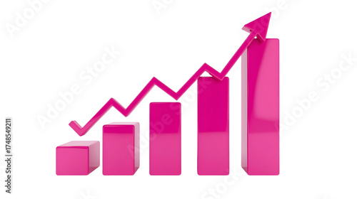 Pink Bar Graph With Upward Trending Arrow chart bar chart Free Download Pink Bar Graph With Upward Trending Arrow chart bar chart - GFXLoad
