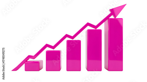 Pink Bar Graph with Upward Trend Arrow bar chart rising Free Download Pink Bar Graph with Upward Trend Arrow bar chart rising - GFXLoad