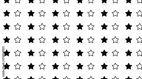 Star Symbol Seamless Pattern background Representing Success and Celebration