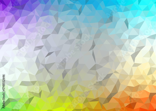 abstract colorful low poly background, abstract geometric background, abstract triangle background	