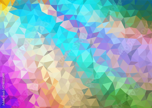 abstract colorful low poly background, abstract geometric background, abstract triangle background	