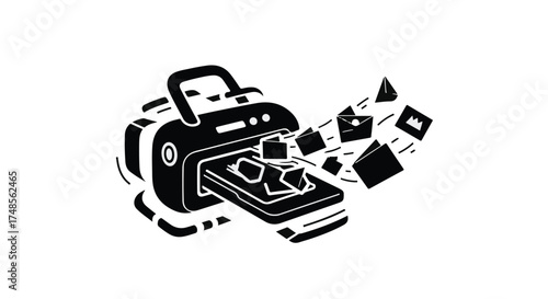 robot cyborg vector illustration